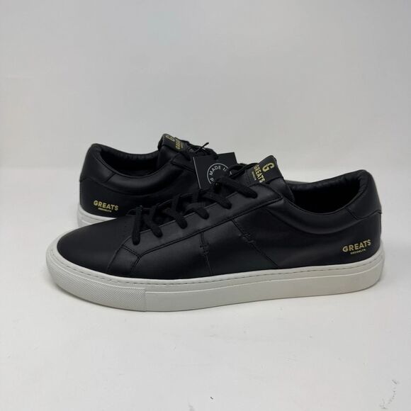 Greats Brooklyn Benlux Shoes Men\'s Black Leather Casual Sneakers Sz 9.5 main image 6